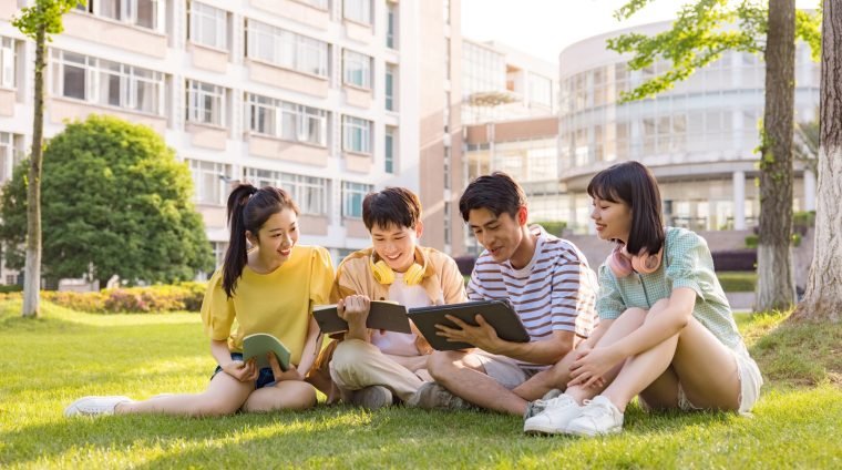 young college students come back to study young college students come back to study